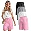 Girls Bermuda Shorts 4 Pack – Knee Length Athletic Long Shorts Straight Leg for Girls Ages 5-14 School Summer 2026