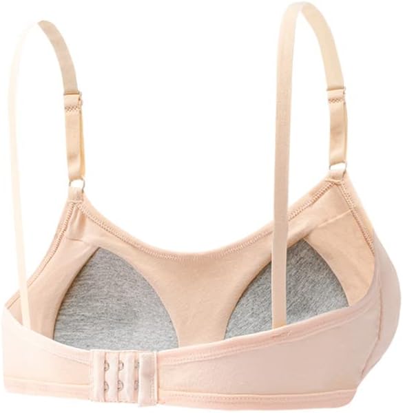 TweenFit Big Girls Adjustable Cotton Training Bra – Wireless Light Padded Bra for Ages 10-16