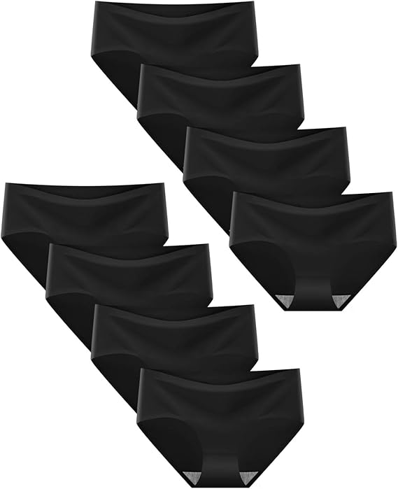 Teen Girls Seamless Stretch No Show Panties Multi-Pack | Ages 7-16 | Ice Silk Breathable Underwear