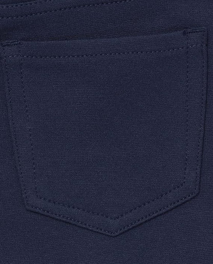 Girls Ponte Knit Pull-On Jeggings Multipack – Stretch Soft Denim-Look Leggings for Girls Ages 5-14