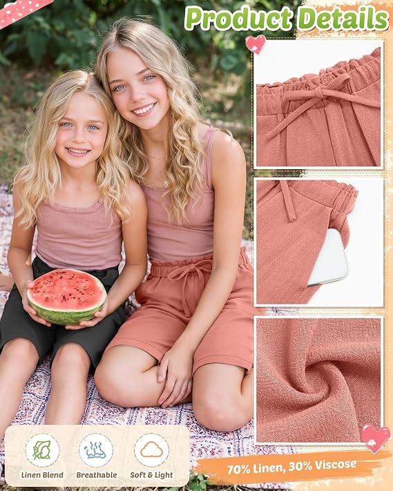 Girls Graphic Tees 5 Pack – Short Sleeve Cute Printed T-Shirts for Teen Girls Kids Sizes 5-14 Back to School 2026